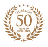 Celebrating 50 Years of Excellence logo